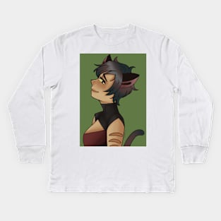 Short Haired Catra Kids Long Sleeve T-Shirt